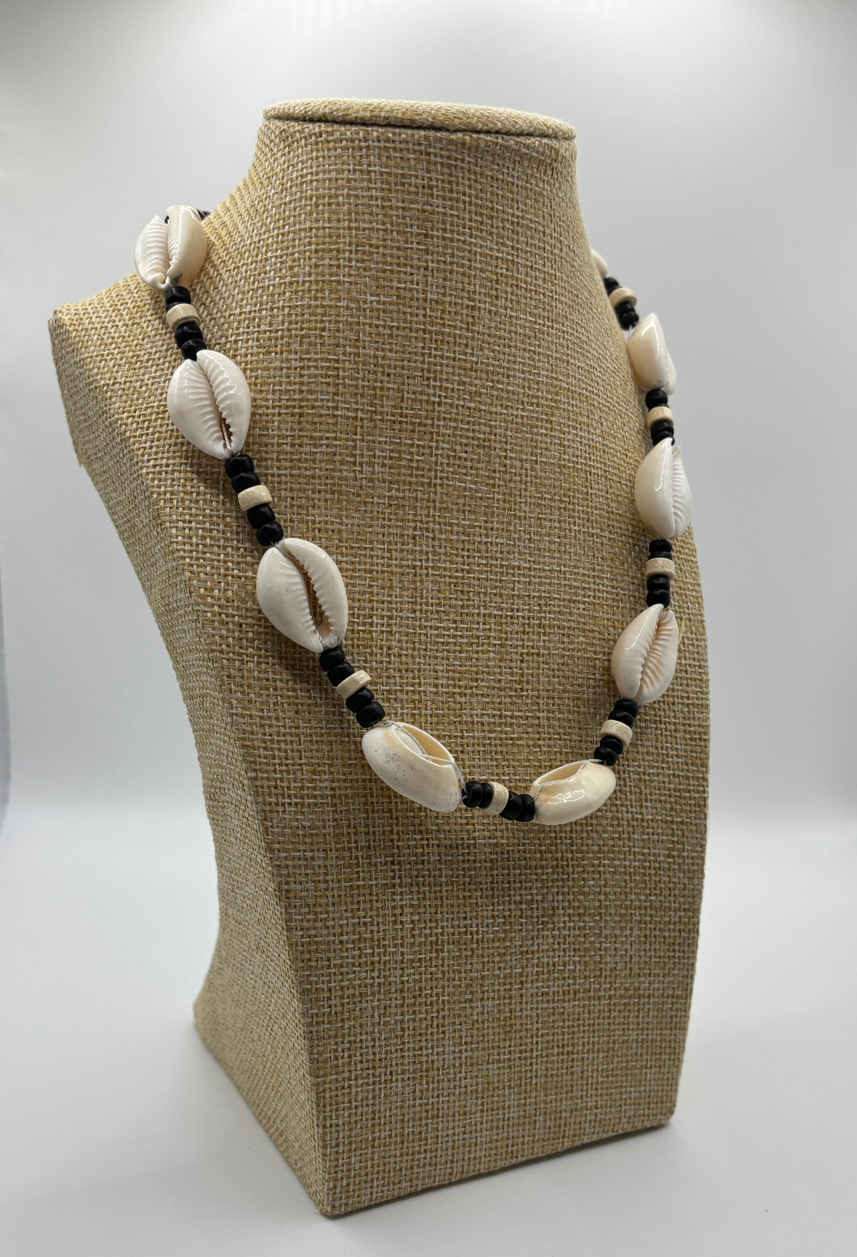 Kauri Muschel Choker Halskette für Männer - Kokosnuss Muschel Herren Perlenkette - Boho Hippie Perlen Chunky
Choker Kragen - Herren Surfer Choker